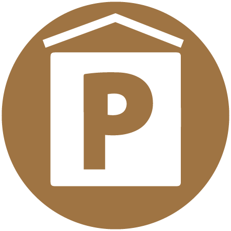 überdachter Parkplatz