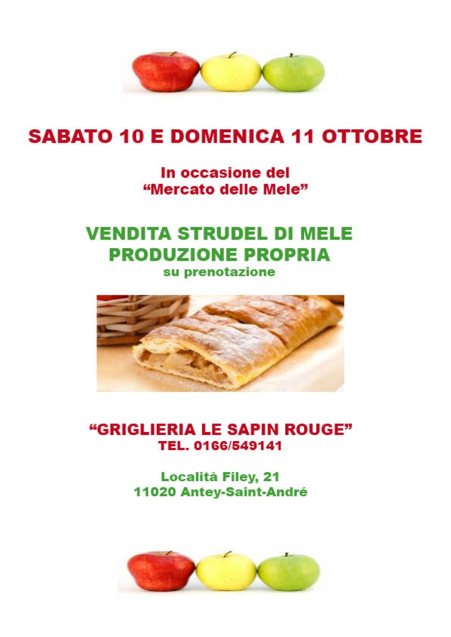2020/10 / 10-11 SALE OF APPLE STRUDEL - OWN PRODUCTION