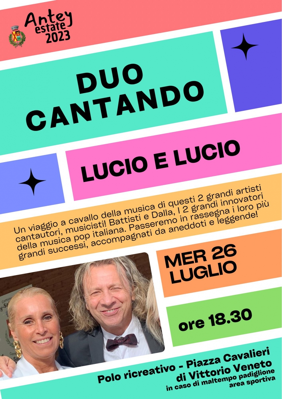 2023/07/26 CONCERTO DUO CANTANDO &quot;LUCIO E LUCIO&quot;